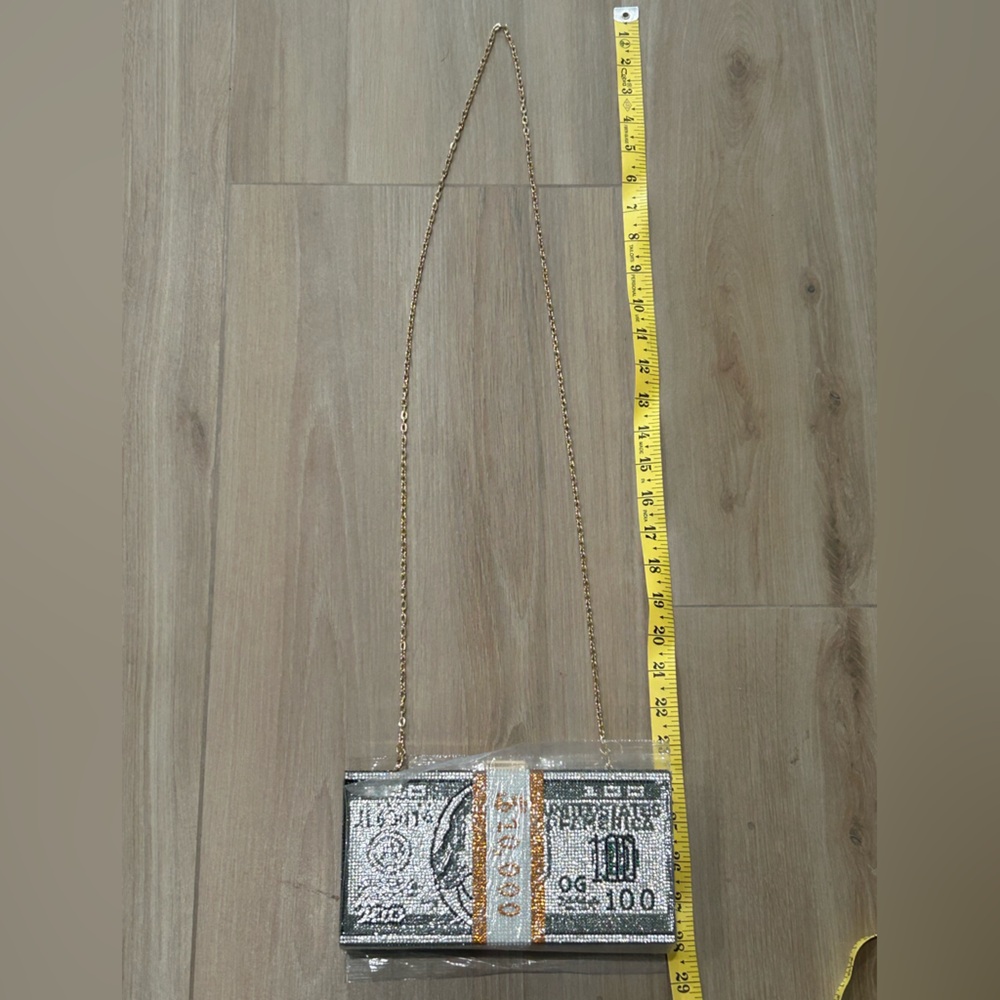 Rhinestone Money Clutch-NWT - Picture 8 of 9